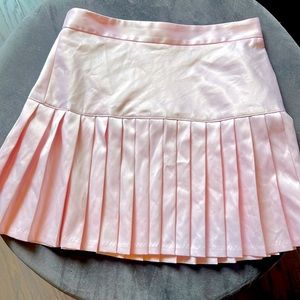 Pink Pleated Mini Skirt Size S